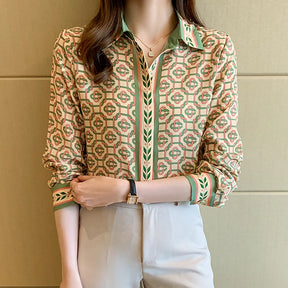 Camisa Feminina Manga Longa Correntes