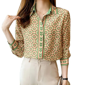 Camisa Feminina Manga Longa Correntes