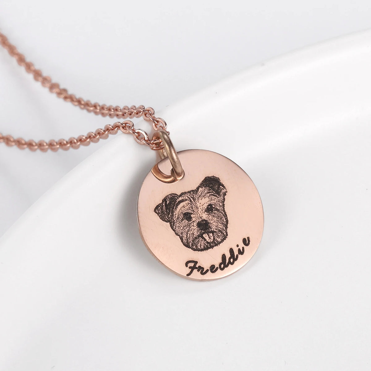 Corrente de Amor - Pingente Personalizado com a foto do seu pet