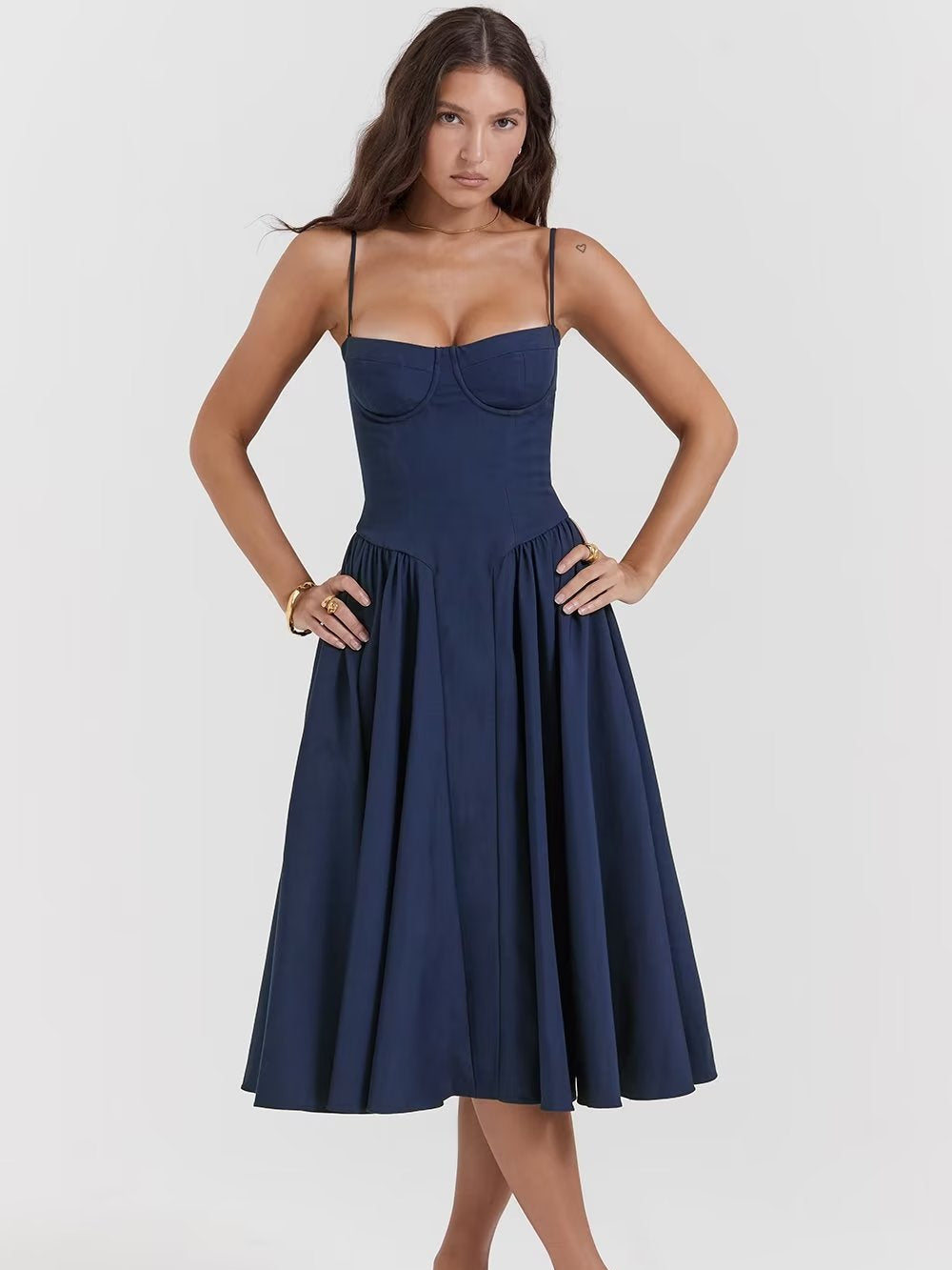 Vestido Midi Meia taça Paris