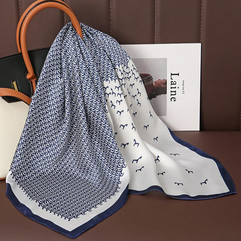 Lenços de Seda - Tamanho 70x70cm Estampas Variadas