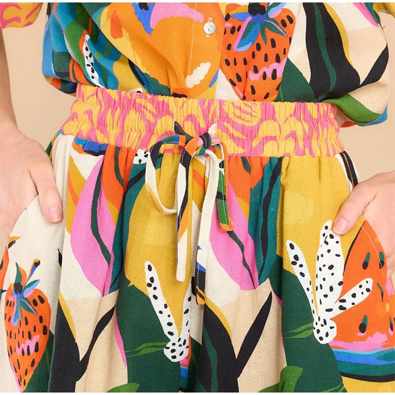 Conjunto Hawaii - Shorts e camisa