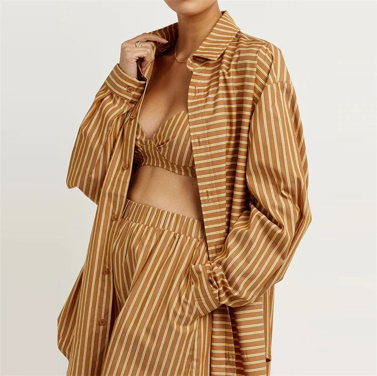 Conjunto 3 peças listrado Tailândia