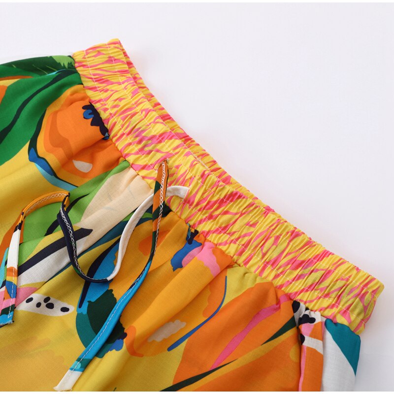 Conjunto Hawaii - Shorts e camisa