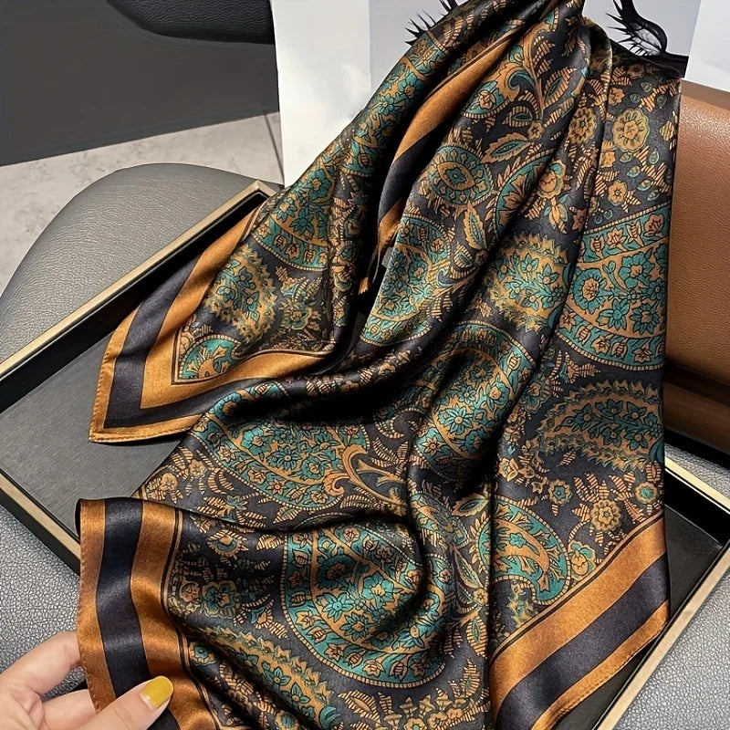 Lenços de Seda - Tamanho 70x70cm Estampas Variadas