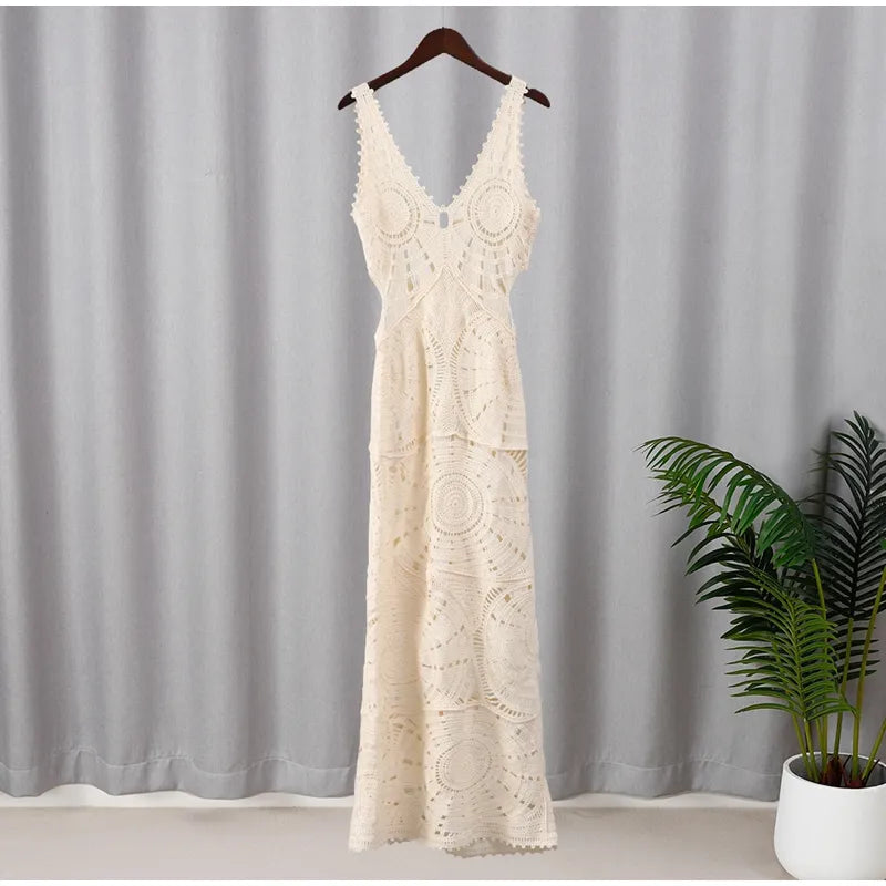 Vestido de crochê Maldivas