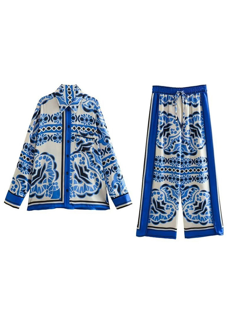 Conjunto Gisele - Camisa e calça com elástico