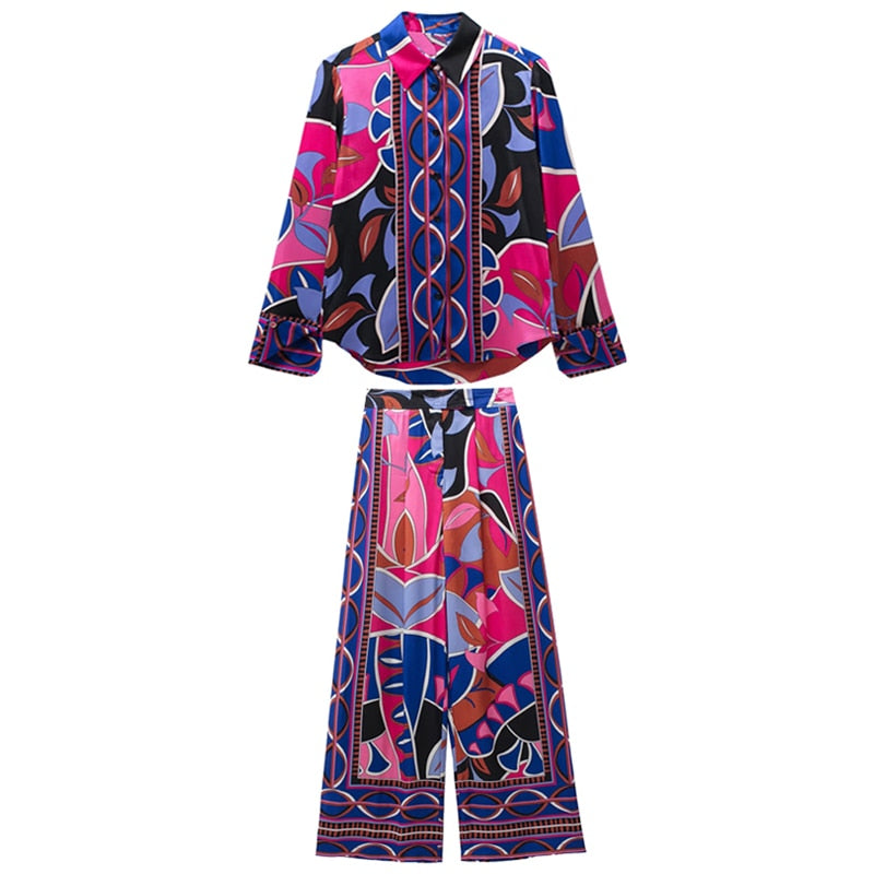 Conjunto Eloá - Camisa e calça com zíper