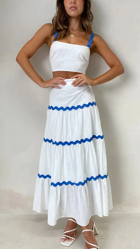 Conjunto Creta - Cropped e saia