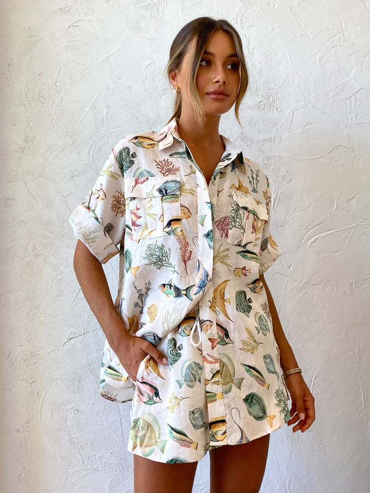 Conjunto Mérida - Shorts e camisa