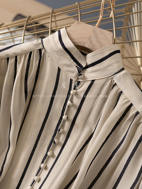 Camisa Feminina Manga Longa Listras