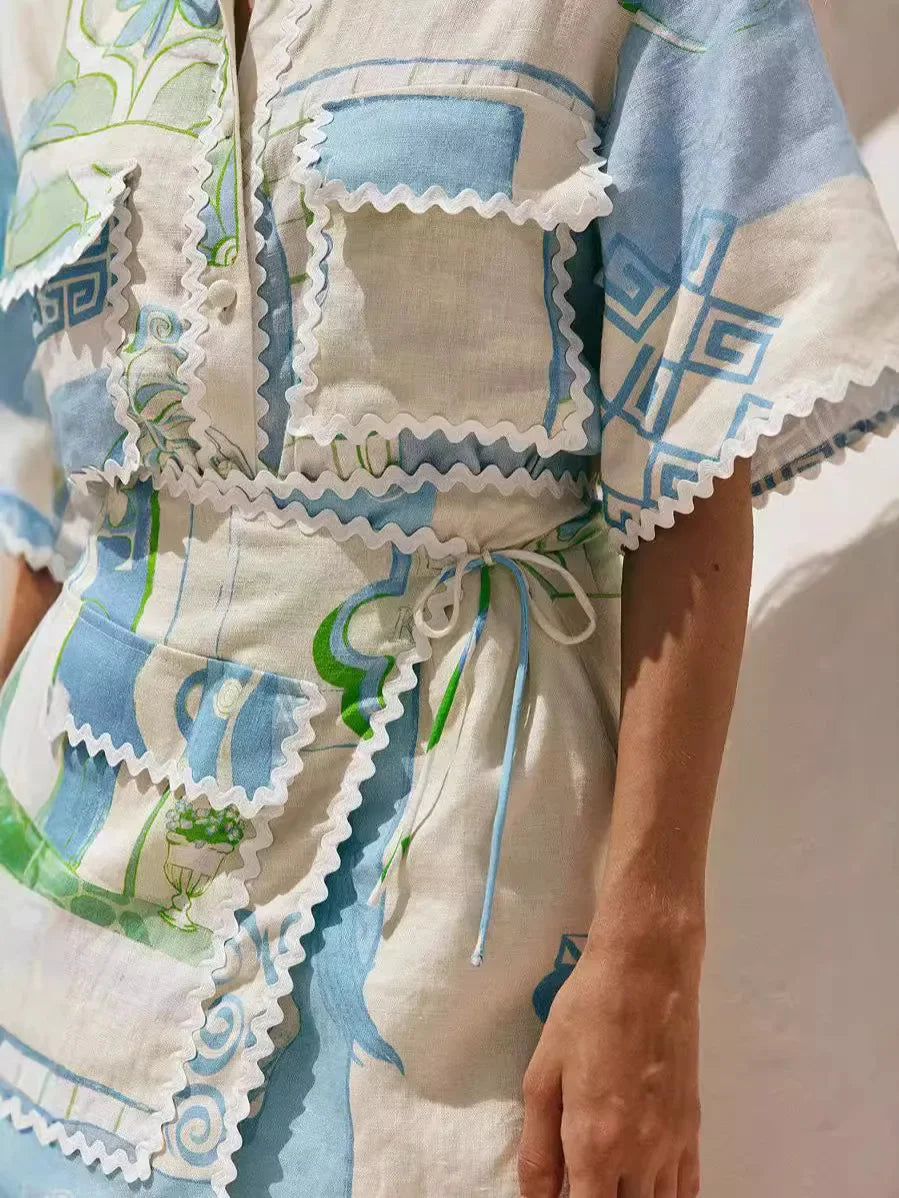 Conjunto Mykonos – Estampa Vibrante