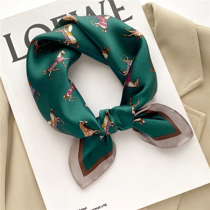 Lenços de Seda - Tamanho 53x53cm Estampas Variadas