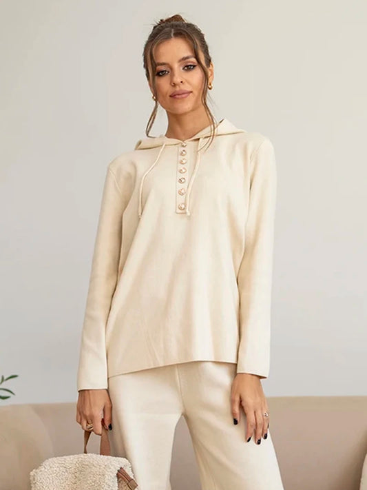 Conjunto de Malha Casual com Capuz - Anchorage