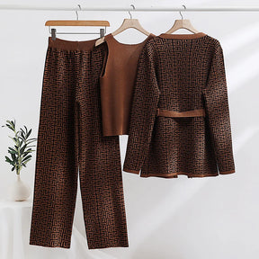Conjunto de 3 Peças com Estampa Grega - Atenas