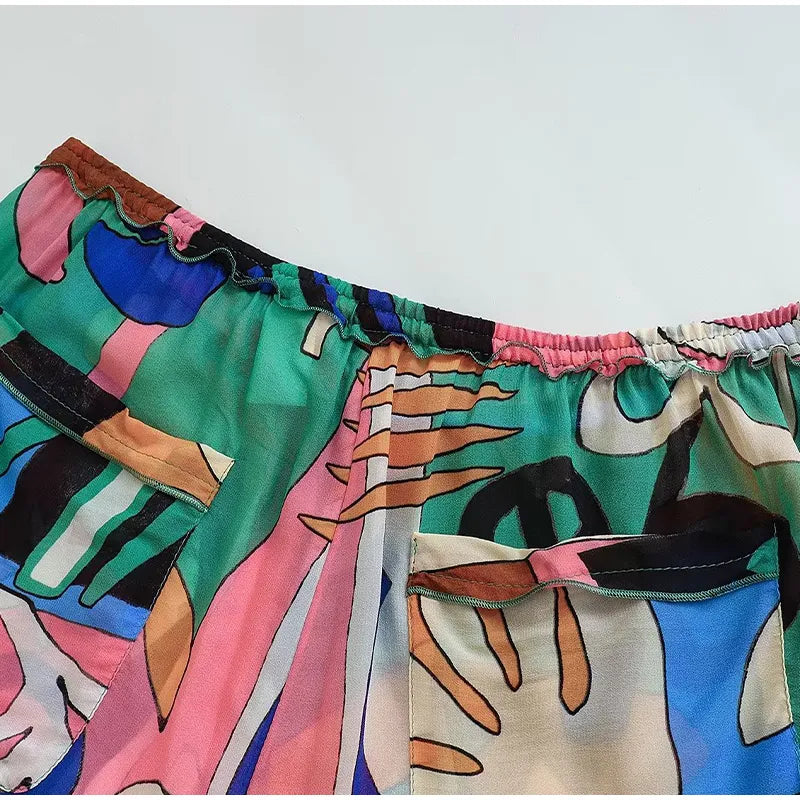 Conjunto camisa manga curta e calça comfort Atiu