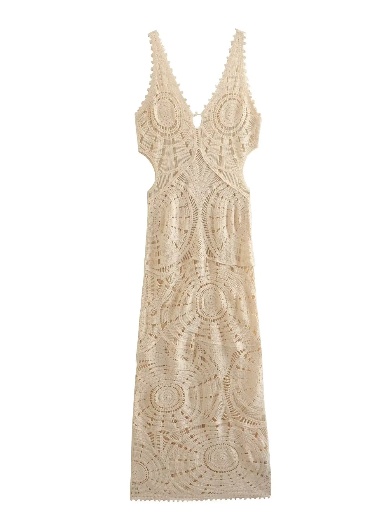 Vestido de crochê Maldivas