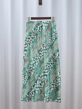 Conjunto Camisa e Saia de Cetim Zurich