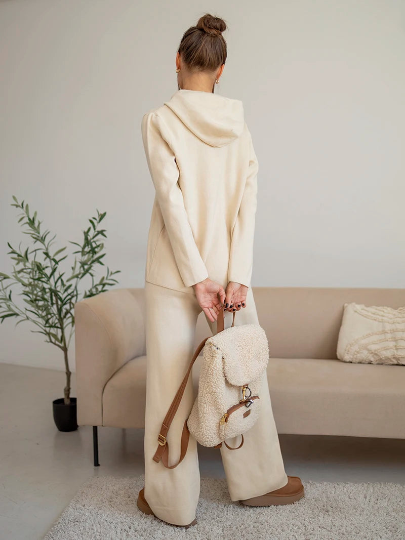 Conjunto de Malha Casual com Capuz - Anchorage