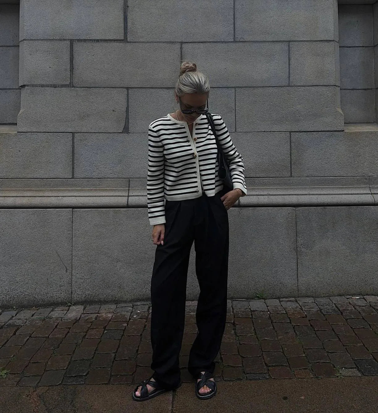 Conjunto Cardigan e Shorts de tricô Atenas