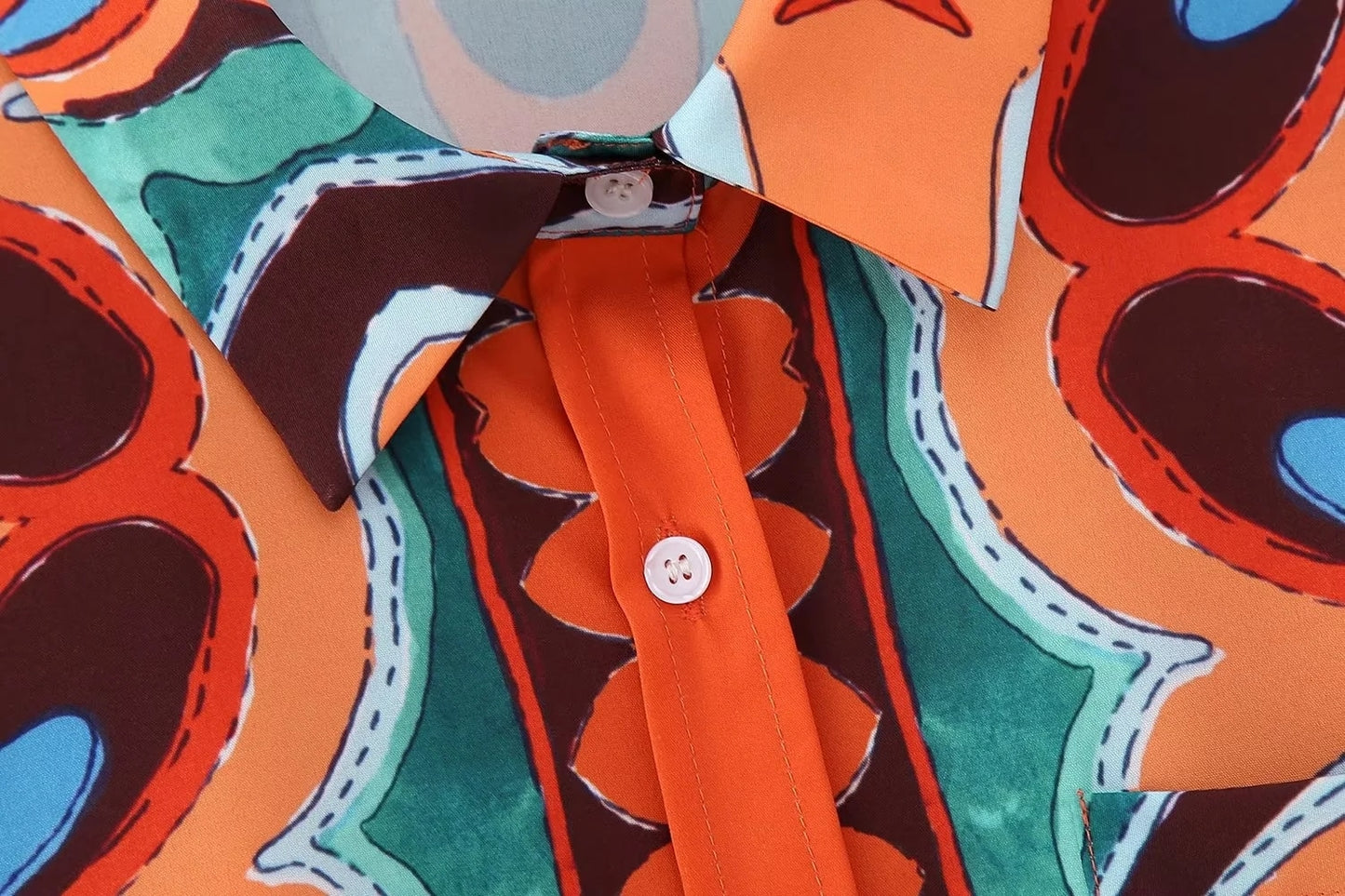 Conjunto Brigitte - Camisa, blusa estilo lenço e calça com elástico