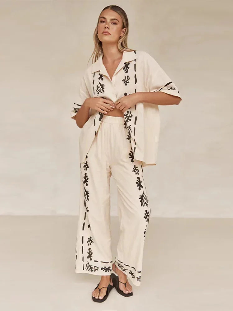 Conjunto Casual Calça e camisa manga curta - Kiev