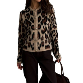 Cardigã Animal Print - Elegância feminina