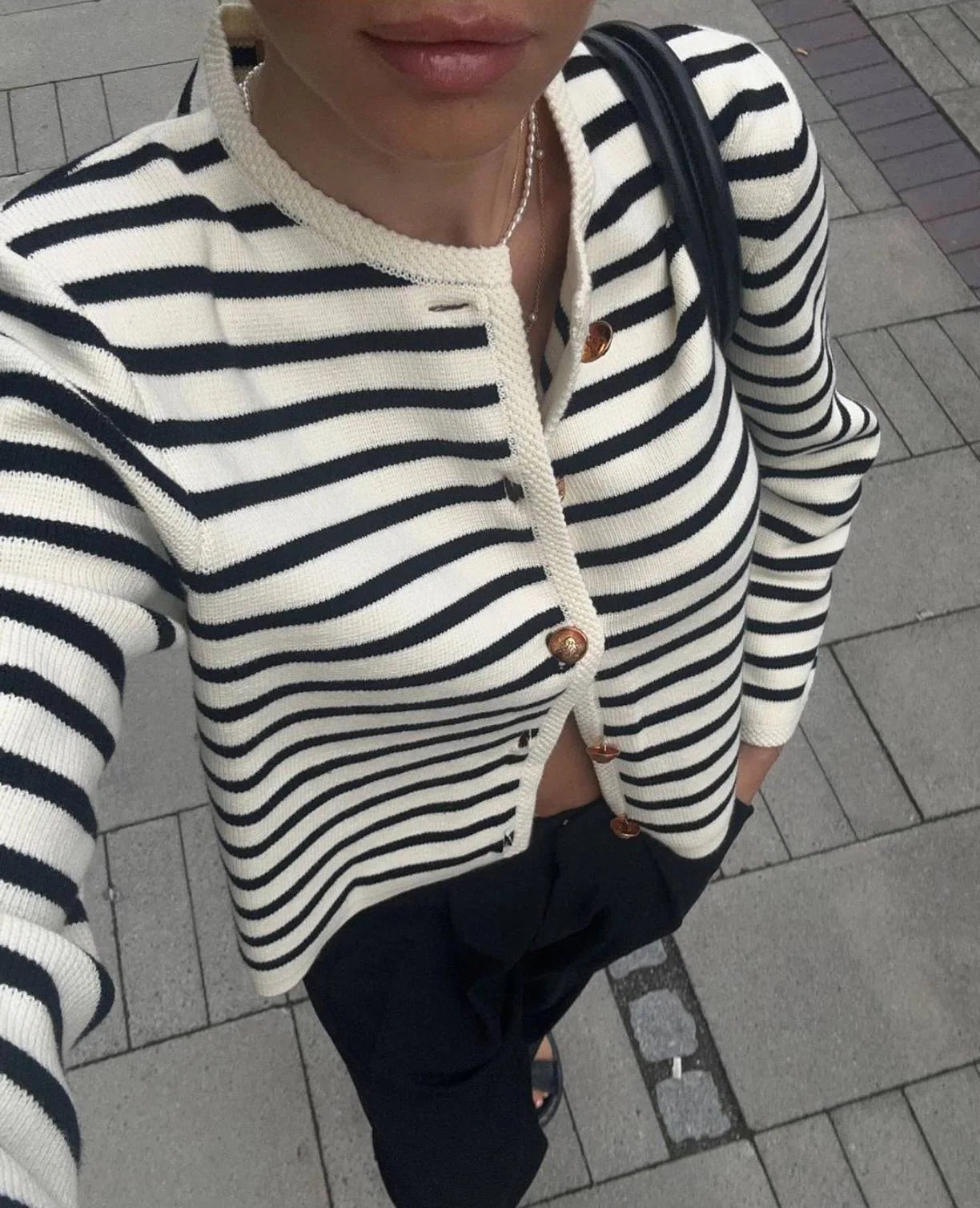 Conjunto Cardigan e Shorts de tricô Atenas