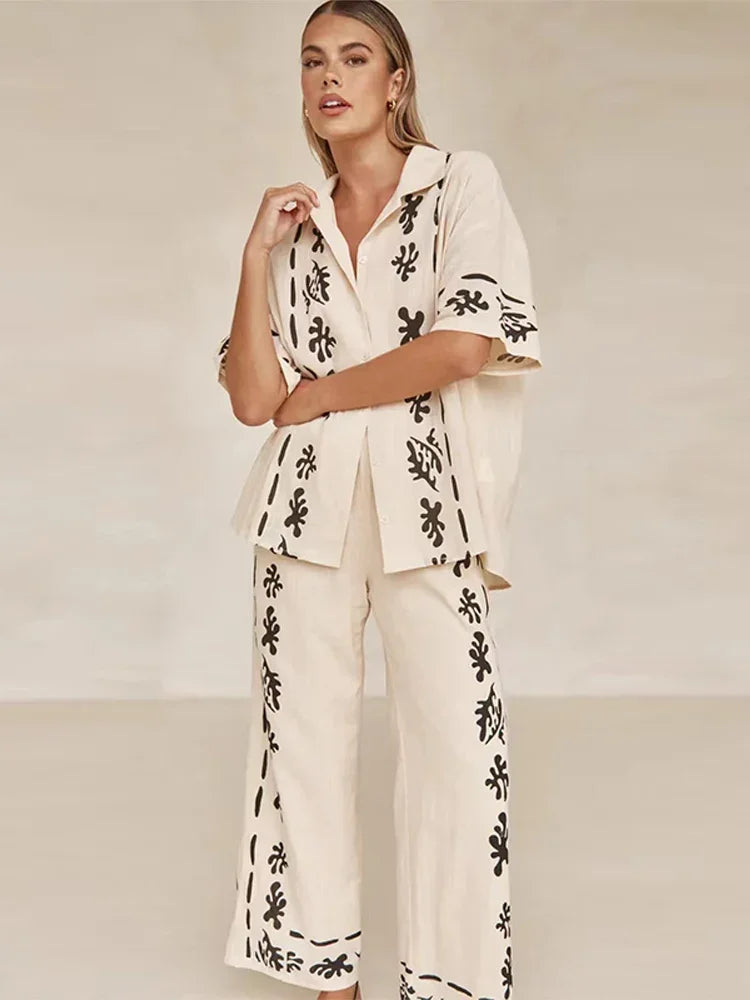 Conjunto Casual Calça e camisa manga curta - Kiev