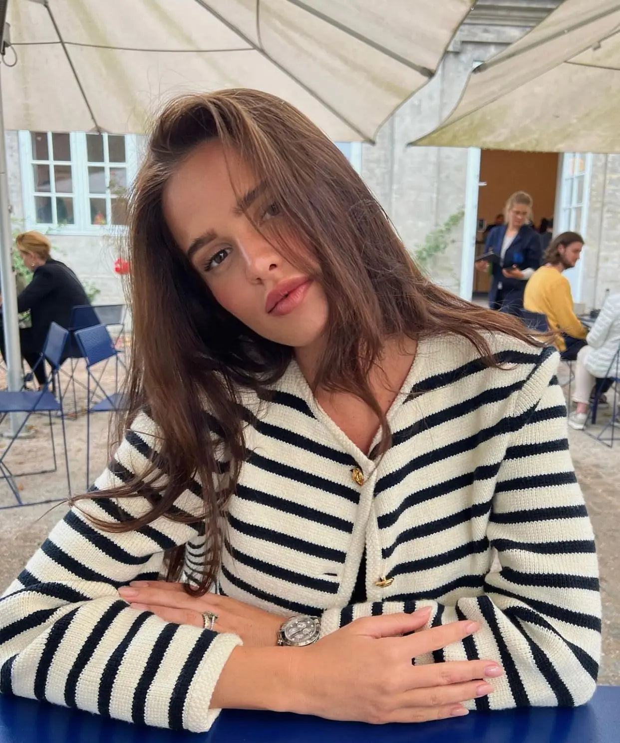 Conjunto Cardigan e Shorts de tricô Atenas