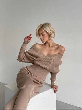Conjunto de Calça e Blusa em Lã Macia - Hull