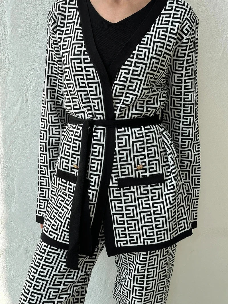 Conjunto de 3 Peças com Estampa Grega - Atenas