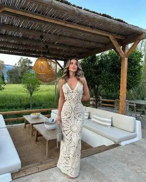Vestido de crochê Maldivas