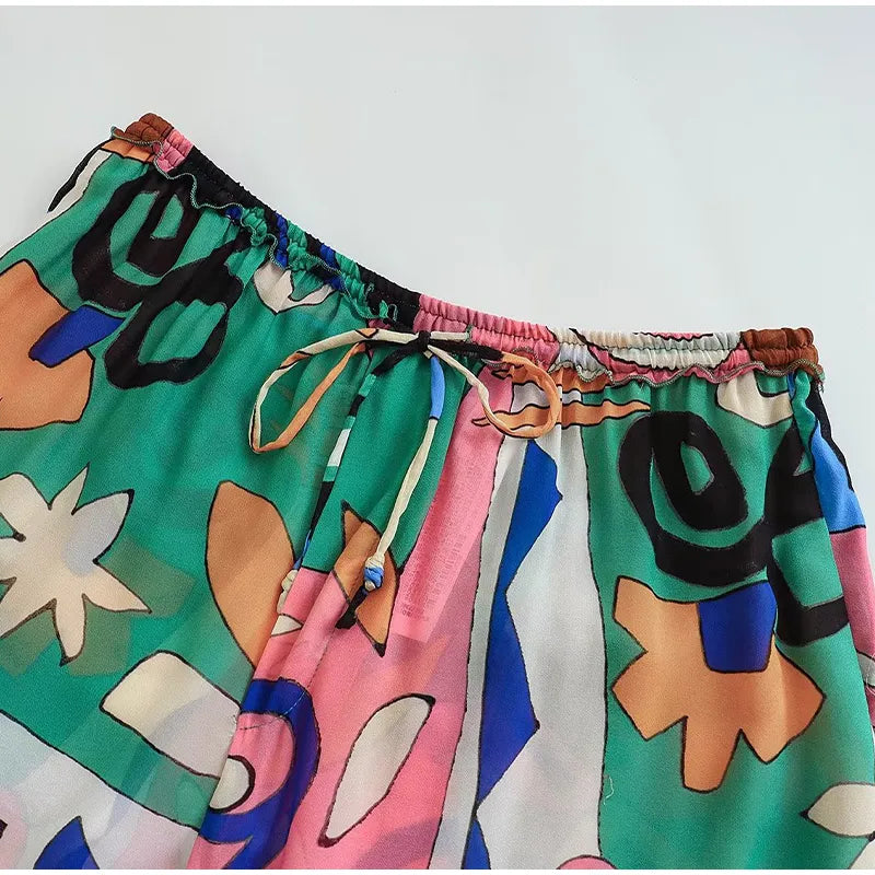 Conjunto camisa manga curta e calça comfort Atiu