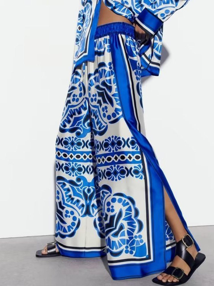 Conjunto Gisele - Camisa e calça com elástico