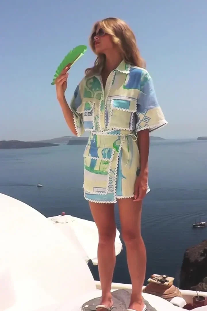 Conjunto Mykonos – Estampa Vibrante