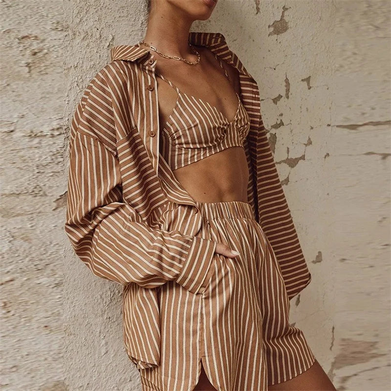 Conjunto 3 peças listrado Tailândia