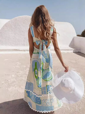 Vestido Mykonos – Vestido Longo com Estampa Floral