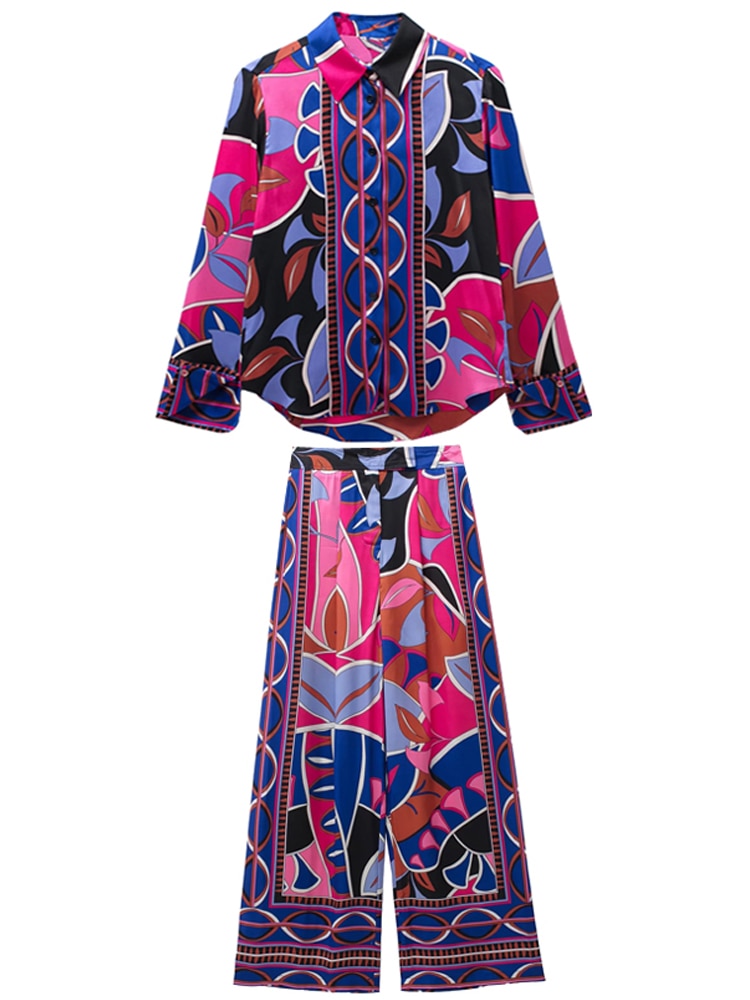 Conjunto Eloá - Camisa e calça com zíper