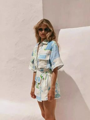 Conjunto Mykonos – Estampa Vibrante