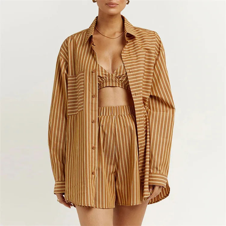 Conjunto 3 peças listrado Tailândia