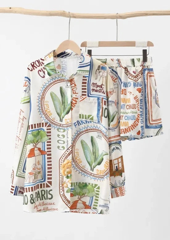 Conjunto Calça ou Shorts e Camisa  Rio