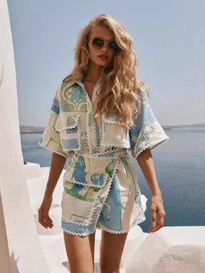 Conjunto Mykonos – Estampa Vibrante
