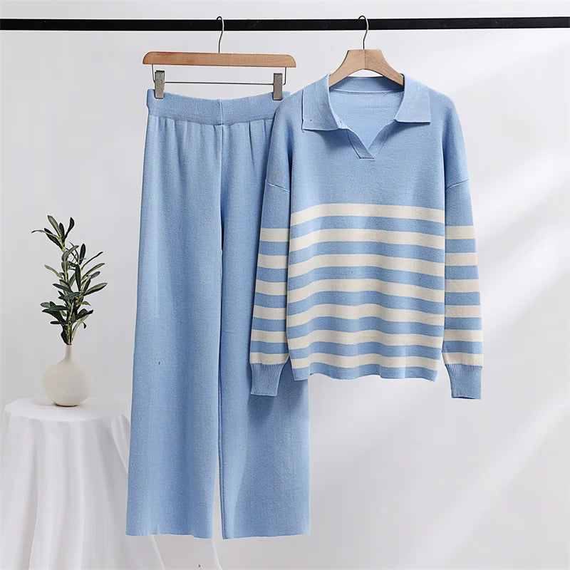 Conjunto de Loungewear Feminino Listrado - Nuuk