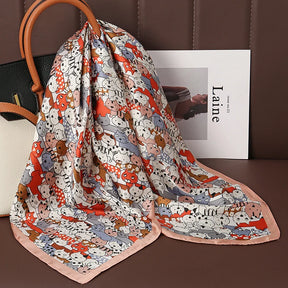 Lenços de Seda - Tamanho 70x70cm Estampas Variadas