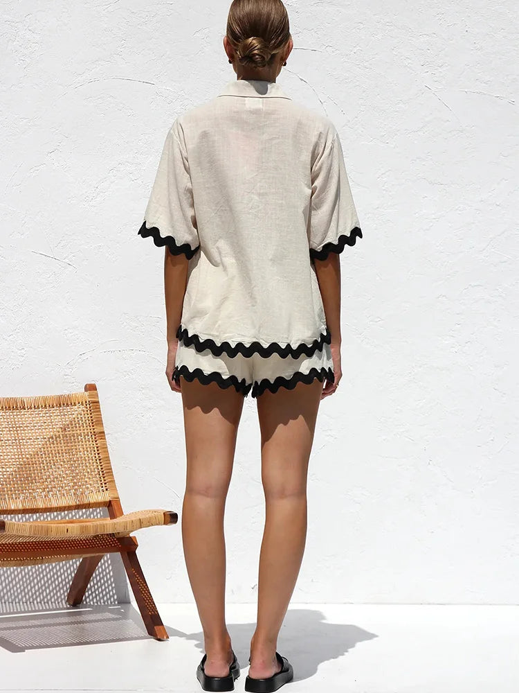 Conjunto Creta - Camisa manga curta e shorts