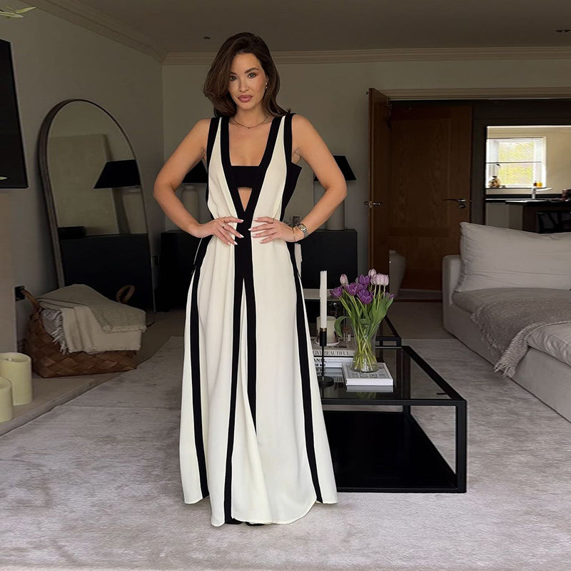 Vestido Maxi Versátil com Decote V Munich