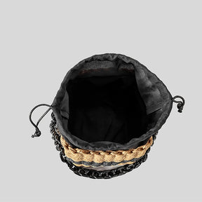 Bolsa Kaila – Estilo Saco em Palha Artesanal