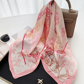Lenços de Seda - Tamanho 70x70cm Estampas Variadas