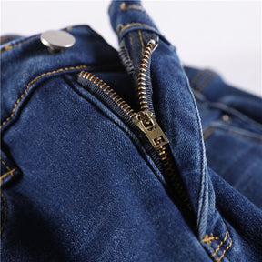 Calça Jeans Peluciada com Elastano